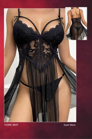 Sexy Transparan Gecelik(6627)